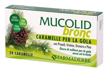 MUCOLID BRONC PROPOLI&PINO 24 CARAMELLE - Farmadillo