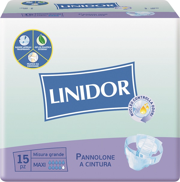 PANNOLONE LINIDOR A CINTURA MAXI MISURA GRANDE 15 PEZZI - Farmadillo