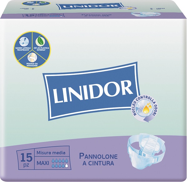 PANNOLONE LINIDOR A CINTURA MAXI MISURA MEDIA 15 PEZZI - Farmadillo