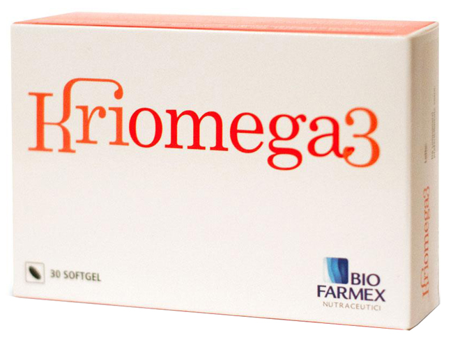KRIOMEGA 3 30 CAPSULE SOFTGEL - Farmadillo