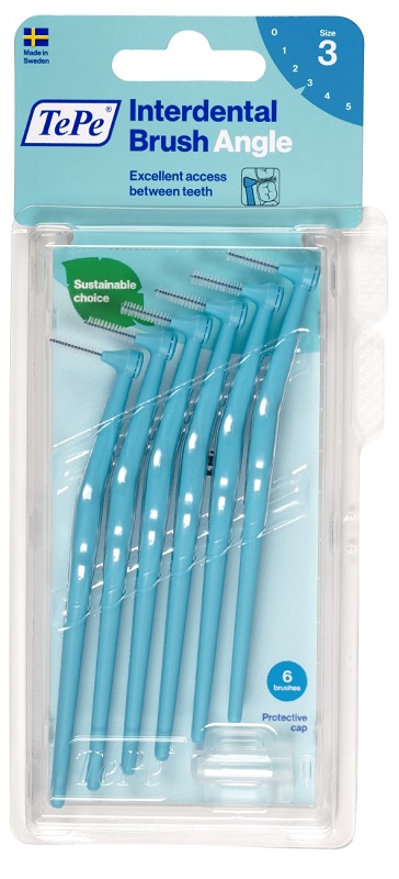TEPE ANGLE SCOVOLINO BLU 0,6MM 6 PEZZI - Farmadillo