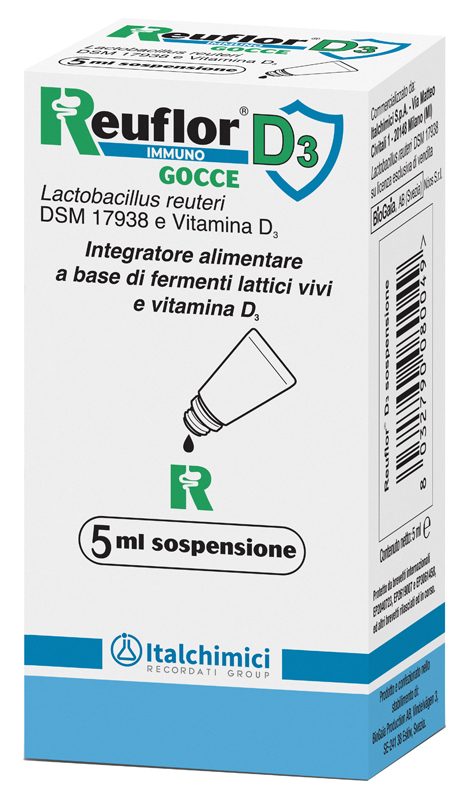 REUFLOR D3 GOCCE 5 ML - Farmadillo