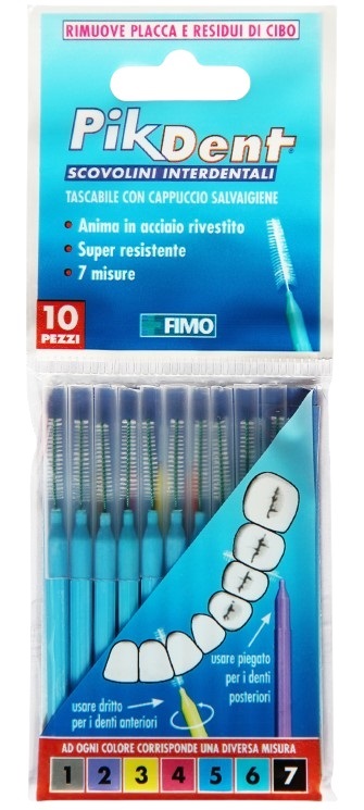 PIKDENT STUZZICOLINO 5 AZZURRO 10 PEZZI - Farmadillo