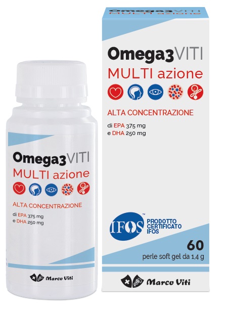 VITI OMEGA3 MULTIAZIONE 60 PERLE - Farmadillo