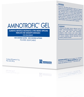 AMINOTROFIC GEL ALIMENTO DIETETICO A FINI MEDICI SPECIALI 20 BUSTINE 12 G - Farmadillo