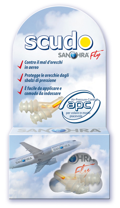 SCUDO SANOHRA FLY FILTRO AURICOLARE 2 PEZZI - Farmadillo