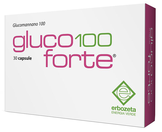 GLUCO 100 FORTE GLUCOMANNANO 100 30 CAPSULE DA 900 MG - Farmadillo