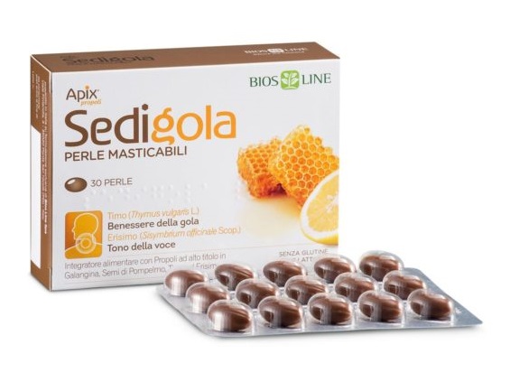 SEDIGOLA PERLE MASTICABILI 30 PERLE - Farmadillo