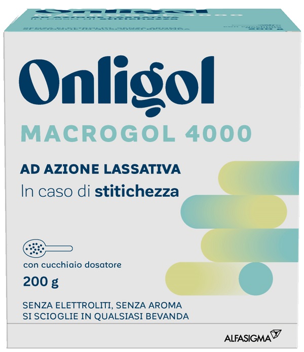 ONLIGOL MACROGOL 4000 200 G CON CUCCHIAINO DOSATORE SENZA ZUCCHERO - Farmadillo