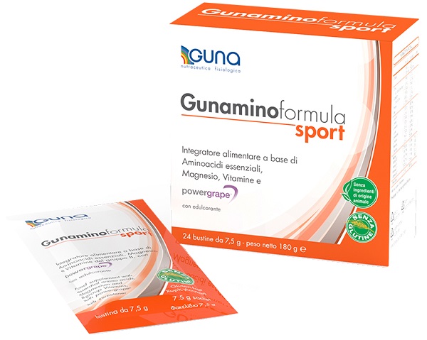GUNAMINOFORMULA SPORT 24 BUSTE 180 G - Farmadillo