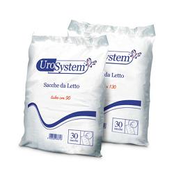 SACCA DI DRENAGGIO DA LETTO PER INCONTINENZA UROSYSTEM TUBO 130 CM SENZA SCARICO 30 PEZZI - Farmadillo