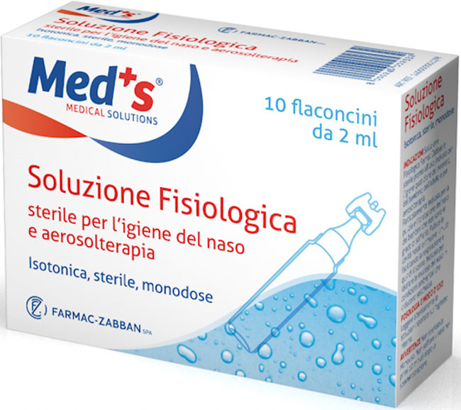 SOLUZIONE FISIOLOGICA MEDS STERILE ASTX10 FL 2ML - Farmadillo