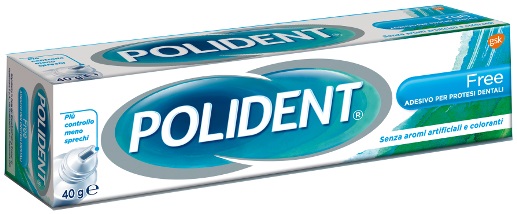 POLIDENT FREE ADESIVO PER PROTESI DENTARIA 40 G - Farmadillo