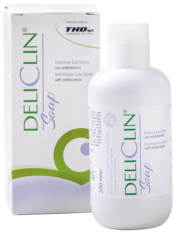 DELICLIN SOAP DETERGENTE INTIMO LENITIVO CON ANTIBATTERICO 200 ML - Farmadillo