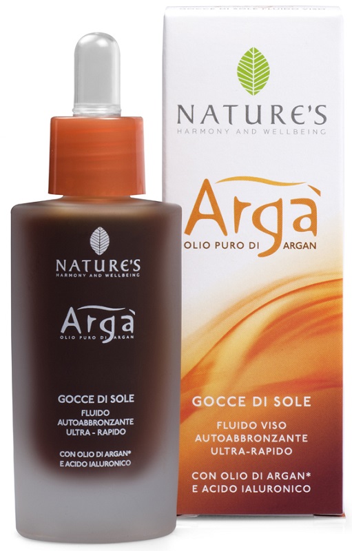 ARGA' GOCCE DI SOLE VISO FLUIDO AUTOABBRONZANTE 30 ML NATURE'S - Farmadillo