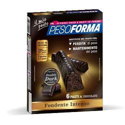 PESOFORMA BARRETTA DOUBLE DARK 6 PASTI 12 X 31 G - Farmadillo