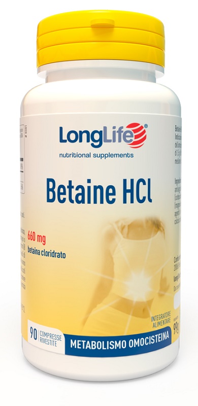 LONGLIFE BETAINE HCL 90 COMPRESSE RIVESTITE - Farmadillo