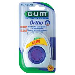 GUM ORTHO FLOSS FILO SPUGNOSO 50 PEZZI - Farmadillo