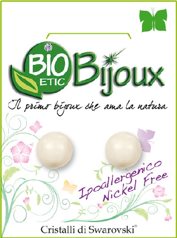 ORECCHINO PERLA 8MM CREAM - Farmadillo