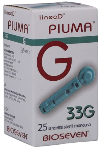 LANCETTE PUNGIDITO LINEA D PIUMA GAUGE 33 25 PEZZI - Farmadillo