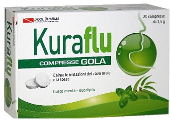 KURAFLU GOLA EUCALIPTO 20 COMPRESSE 1,5 G - Farmadillo