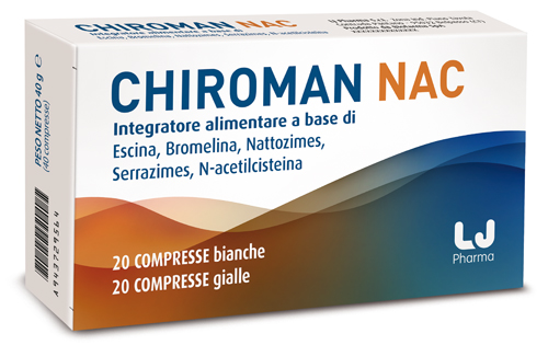 CHIROMAN NAC 20 COMPRESSE BIANCHE + 20 COMPRESSE GIALLE - Farmadillo