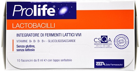 PROLIFE LACTOBACILLI 10 FLACONCINI 8 ML - Farmadillo
