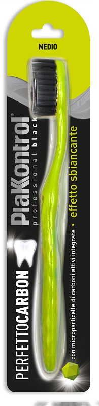 PLAKKONTROL PERFETTO CARBON SPAZZOLINO MANUALE BLISTER 1 PEZZO - Farmadillo