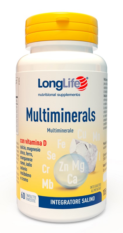 LONGLIFE MULTIMINERALS 60 TAVOLETTE RIVESTITE - Farmadillo