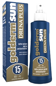 GOLDERM SUN DRENA PLUS SPF 15 SPRAY 200 ML - Farmadillo