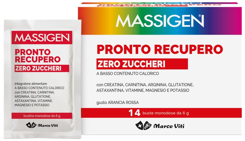 MASSIGEN PRONTO RECUPERO ZERO ZUCCHERI 14 BUSTINE - Farmadillo