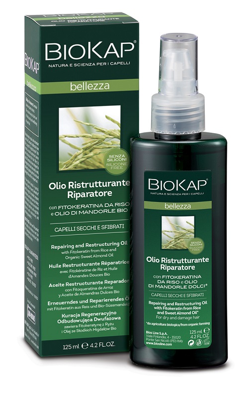 BIOKAP BELLEZZA OLIO RISTRUTTURANTE RIPARATORE 125 ML BIOSLINE - Farmadillo
