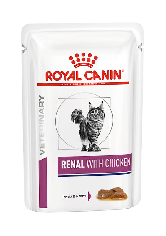 VETERINARY HEALTH NUTRITION WET CAT RENAL CHICKEN 12X85 G - Farmadillo