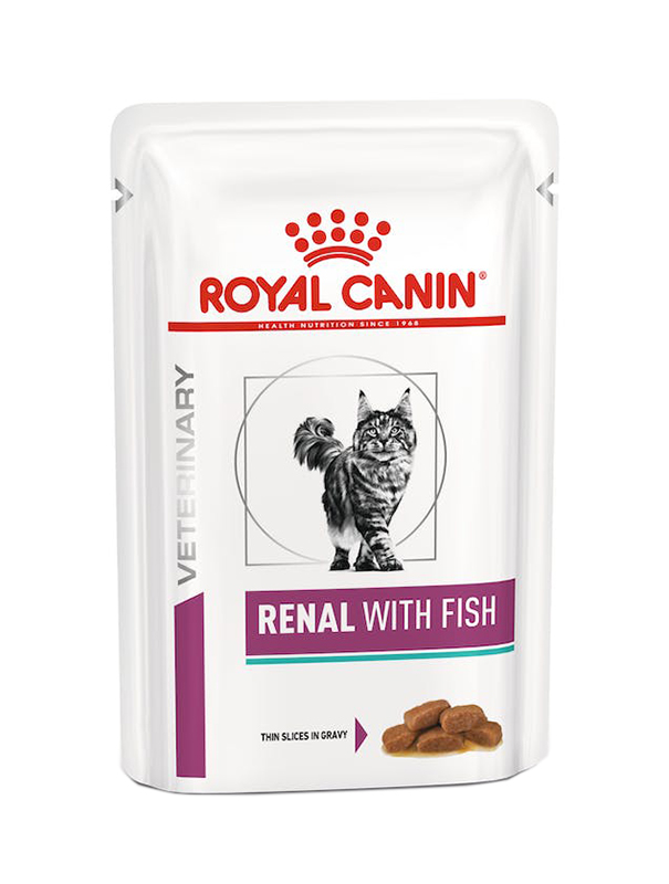 VETERINARY HEALTH NUTRITION WET CAT RENAL FISH 12X85 G - Farmadillo