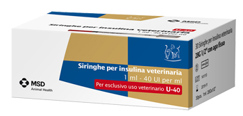 SIRINGA INSULINA USO VETERINARIO MSD-AH 30 SIRINGHE 40 UI/ML - Farmadillo