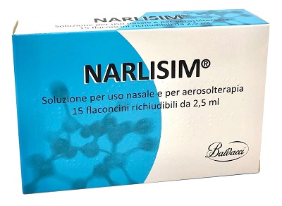 NARLISIM SOLUZIONE PER USO NASALE E AEROSOLTERAPIA 15 FLACONCINI RICHIUDIBILI DA 2,5 ML L'UNO - Farmadillo