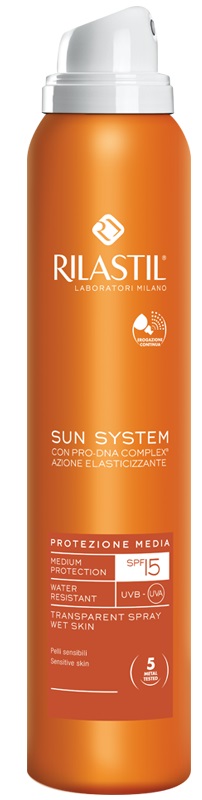 RILASTIL SUN SYSTEM PHOTO PROTECTION THERAPY SPF15 TRANSPARENT SPRAY 200 ML - Farmadillo