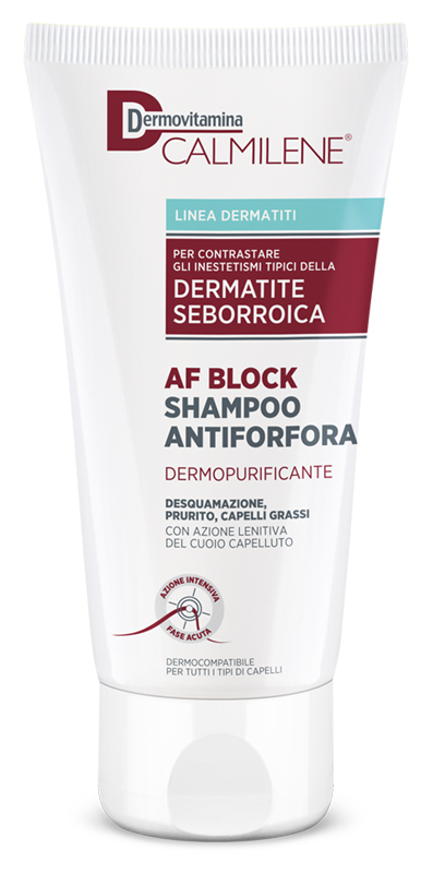 DERMOVITAMINA CALMILENE AF BLOCK SHAMPOO ANTIFORFORA DERMOPURIFICANTE DERMATITE SEBORROICA 200 ML - Farmadillo