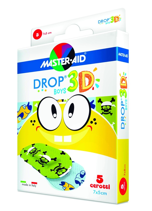CEROTTO MASTER-AID DROP3D BOYS 7X5 5 PEZZI - Farmadillo