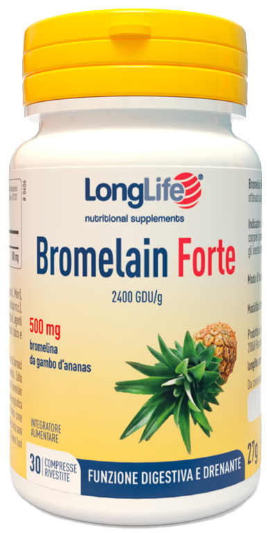 LONGLIFE BROMELAIN FORTE 30 COMPRESSE - Farmadillo
