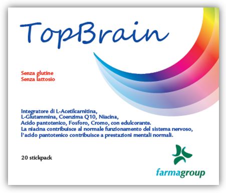 TOPBRAIN 20 STICK 4,5 G - Farmadillo
