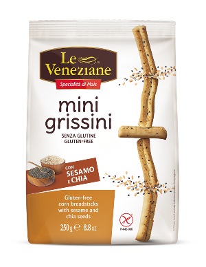 LE VENEZIANE MINI GRISSINI SESAMO E CHIA 250 G - Farmadillo