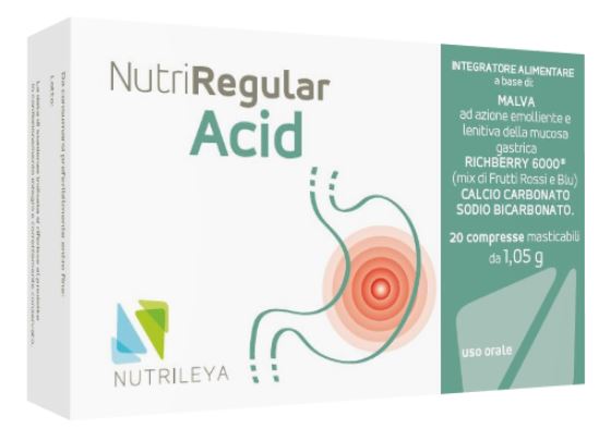 NUTRIREGULAR ACID 20 COMPRESSE MASTICABILI - Farmadillo