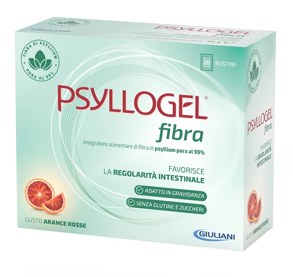 PSYLLOGEL FIBRA ARANCE ROSSE 10 BUSTINE 43 G - Farmadillo