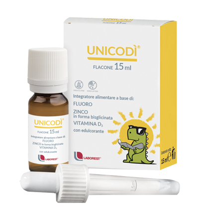 UNICODI' 15 ML FLUORO ZINCO VITAMINA D3 - Farmadillo