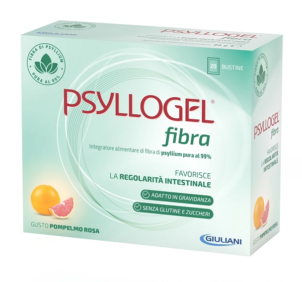 PSYLLOGEL FIBRA POMPELMO ROSA 20 BUSTINE - Farmadillo