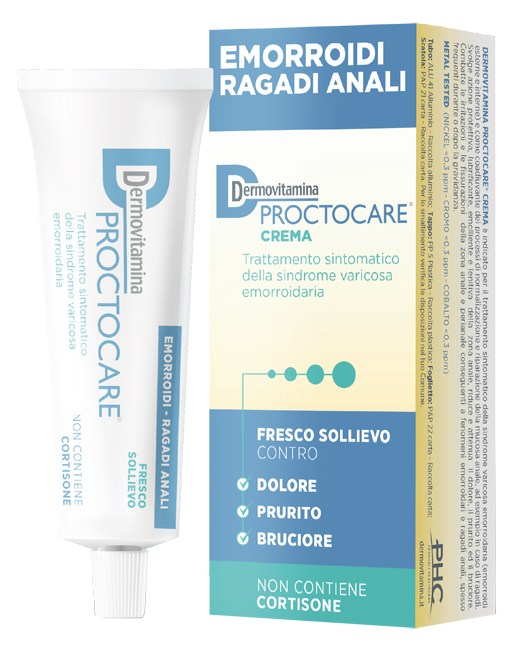 DERMOVITAMINA PROCTOCARE CREMA EMORROIDI RAGADI ANALI 30 ML CON CANNULA - Farmadillo