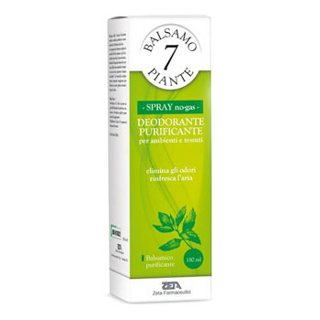 ESSENZA BALSAMICA 7 PIANTE DEODORANTE PURIFICANTE PER AMBIENTI E TESSUTI POMPA SPRAY + ASTUCCIO 180 ML - Farmadillo