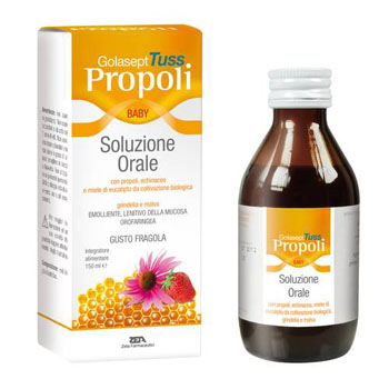 GOLASEPT TUSS PROPOLI BABY SOLUZIONE ORALE 150 ML - Farmadillo