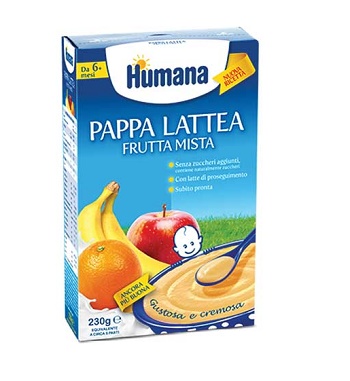 HUMANA PAPPA FRUTTA MISTA 230 G - Farmadillo